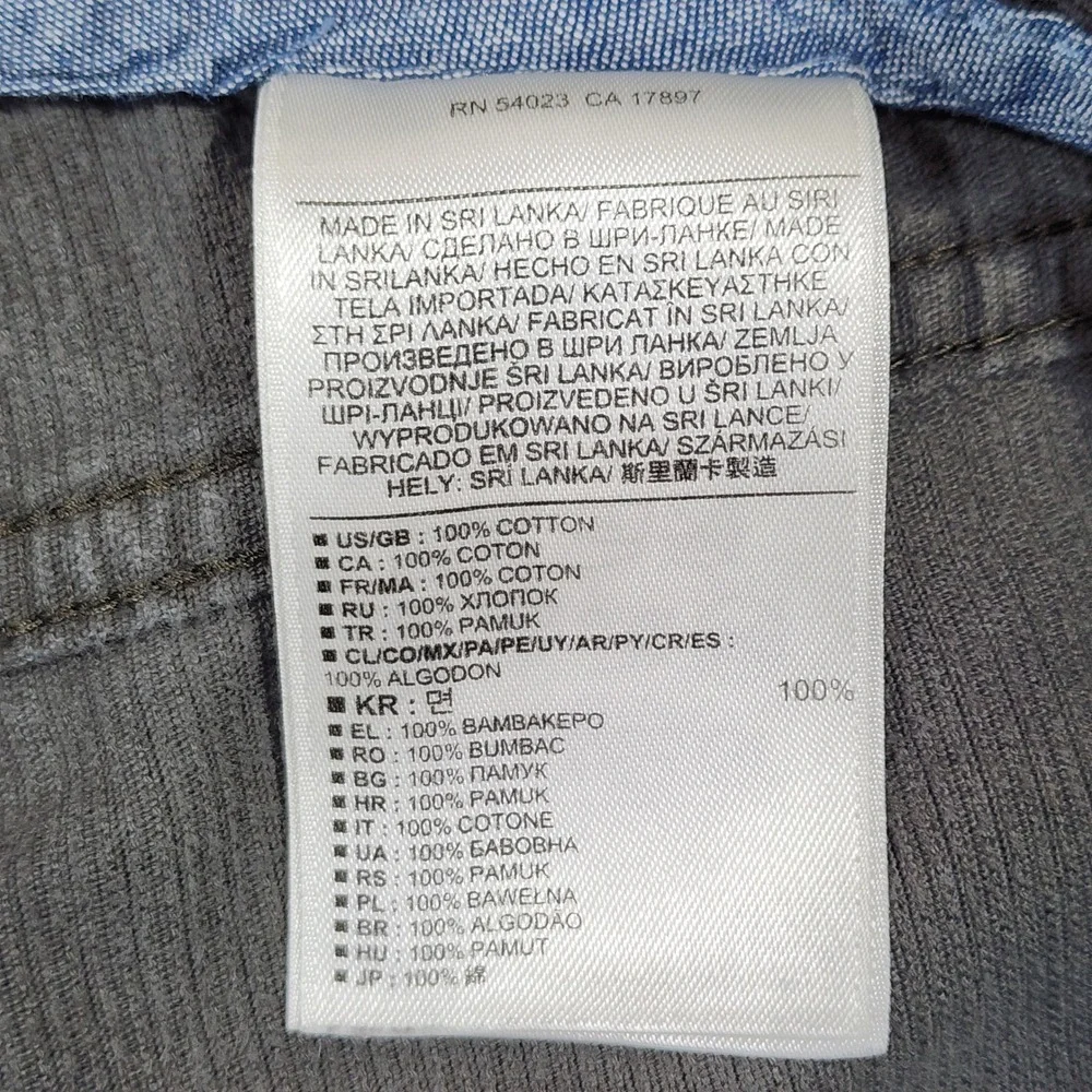 Banana Republic Pima Cotton Corduroy Pants 38x32 Mens Dark‎ Gray 969800-01 2014